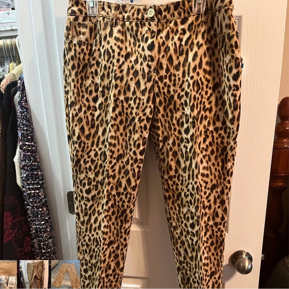 Chico's Tan and Brown Patterned Pants